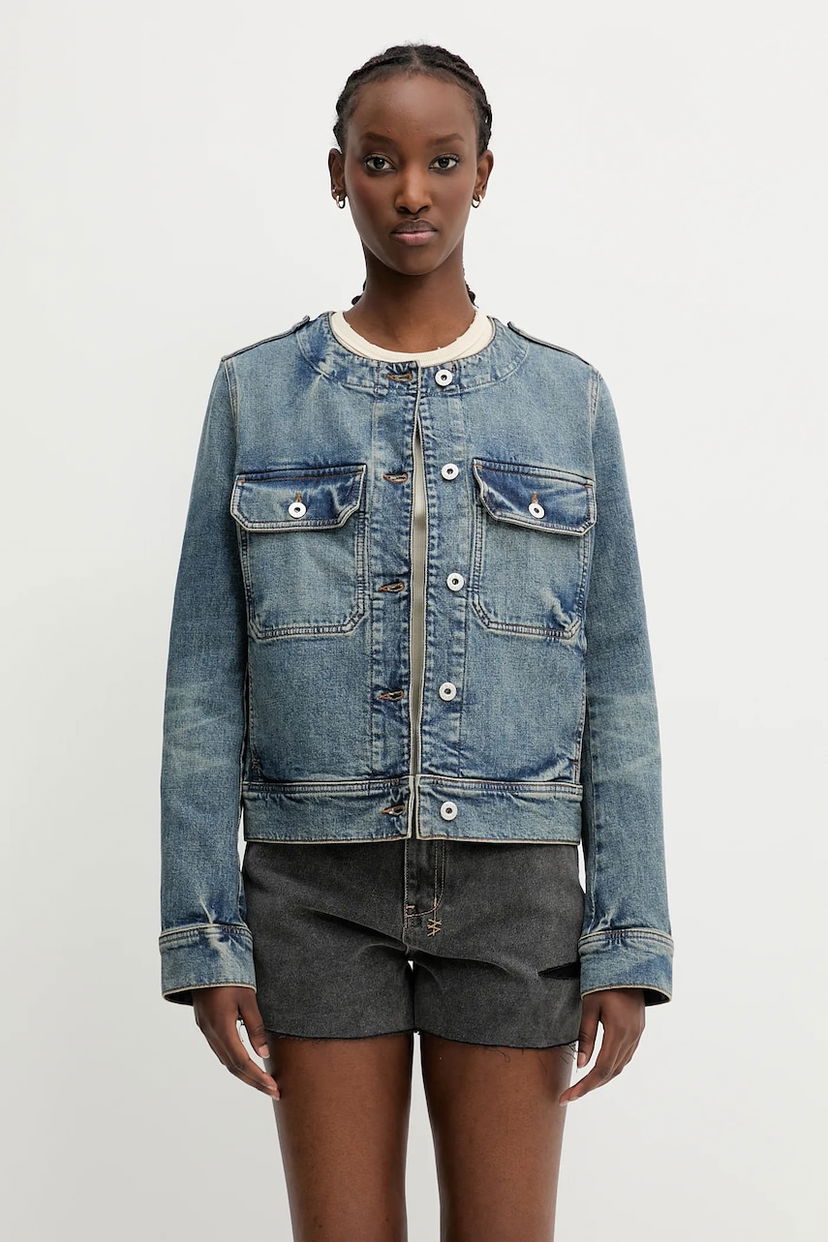 Jakna KENZO Kenzo Denim Jacket Modra | FF52DV2506S7.DS