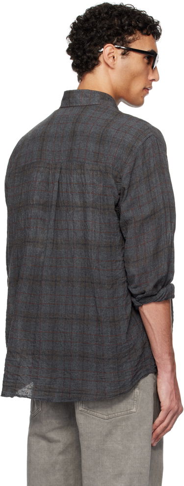 Srajce OUR LEGACY Our Legacy Above Check Linen Shirt Siva | M2252ASB, 2