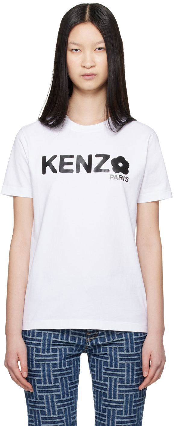 Majica KENZO White Paris Boke Flower 2.0 T-Shirt Bela | FE62TS1374SO