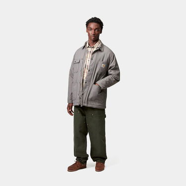 Plašči Carhartt WIP Carhartt WIP Leroy Chore Coat Siva | I035343_7, 3