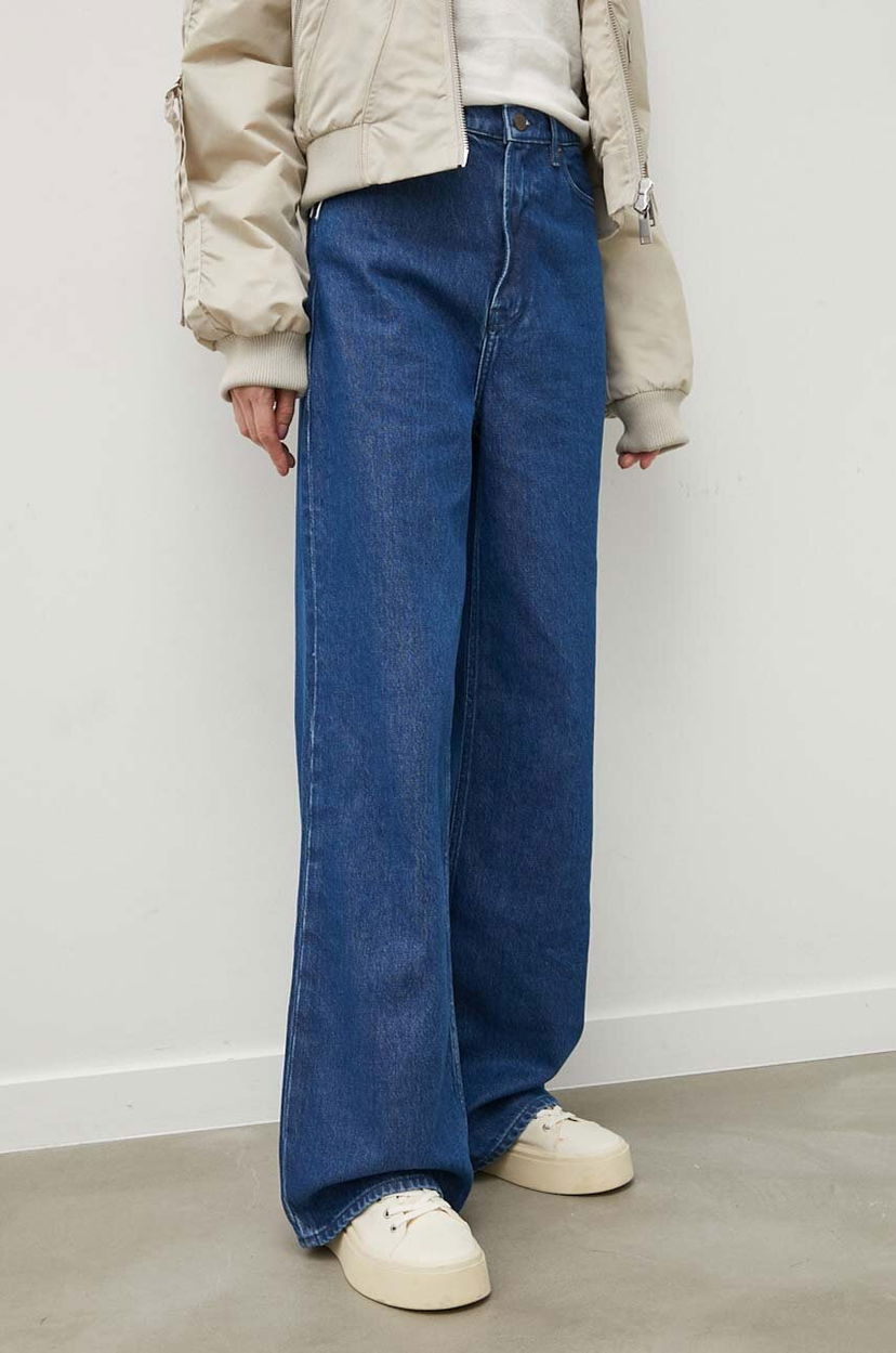 Kavbojke Samsoe Samsoe REBECCA Wide Leg Jeans Modra | F22200166