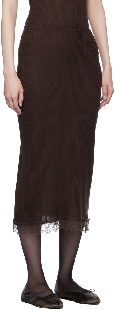 Krila The Row The Row Indira Midi Skirt Rjava | 8438-Y136, 1
