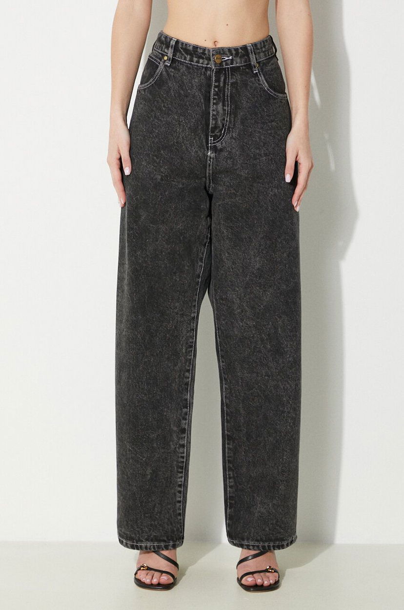 Kavbojke Butter Goods Applique Jeans Črna | BGQ1244103