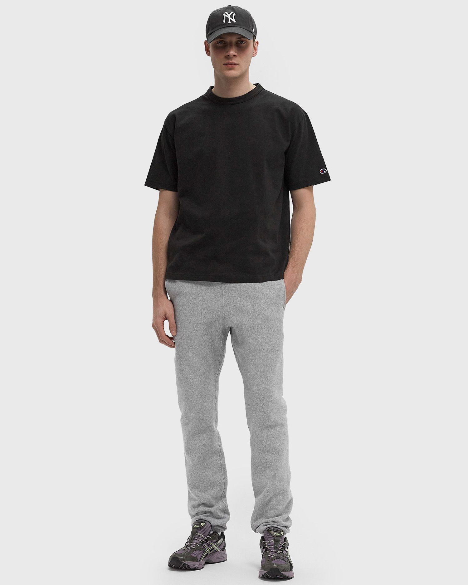Trenirka Champion Elastic Cuff Sweatpants XXL Siva | C5A201-X2UC, 1