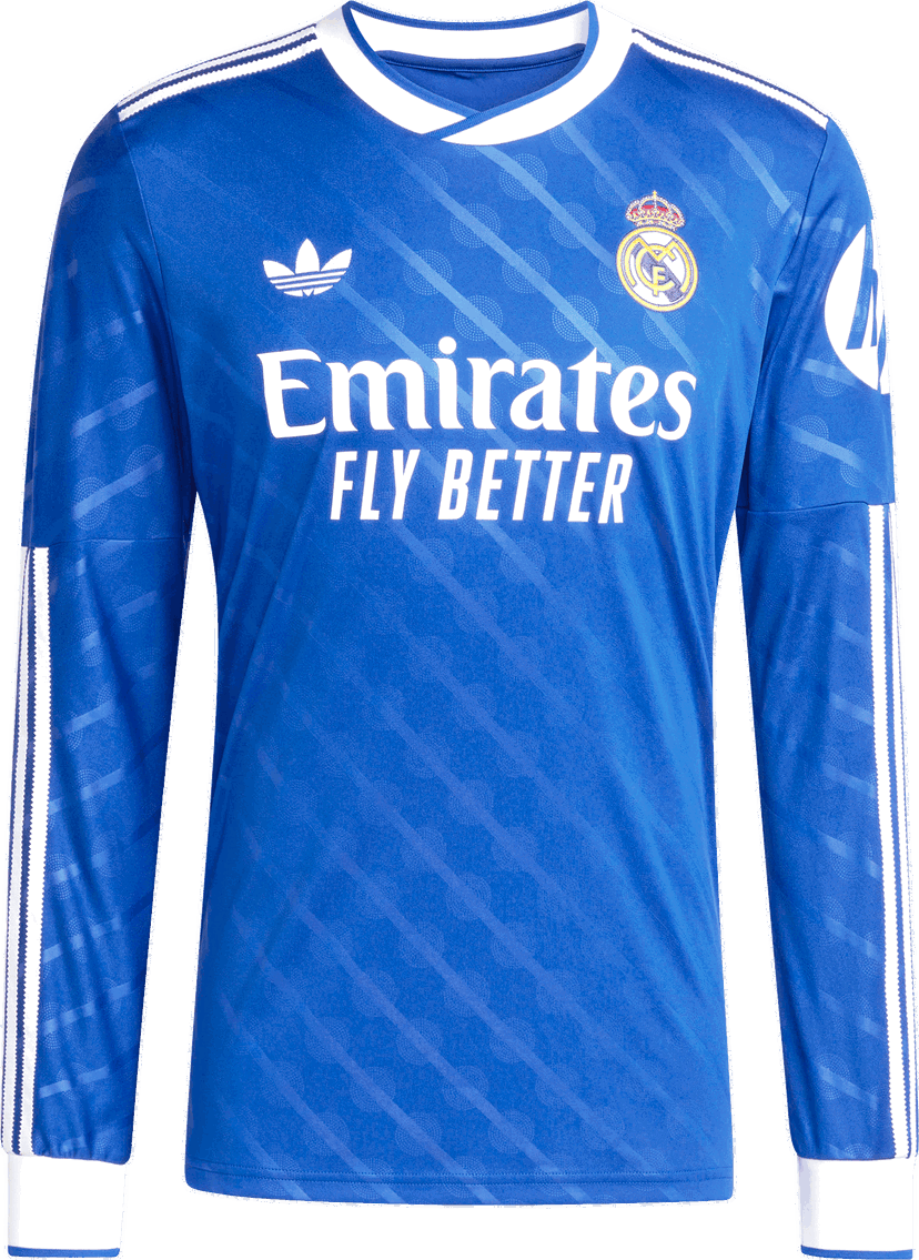 Dres adidas Originals adidas Originals Real Madrid Long Sleeve 3rd Jersey Modra | jw4054