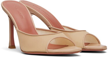 Modni dodatki Amina Muaddi Amina Muaddi Alexa Mesh 95 Heeled Sandals Bež | SSENSE EXCLUSIVE 95MM ALEXA MESH, 3