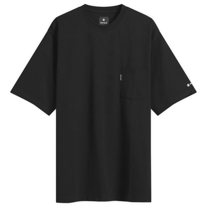Majica Snow Peak Pocket T-Shirt, Size Small, Snow Peak Črna | NSD-TS-25AU001-BLK
