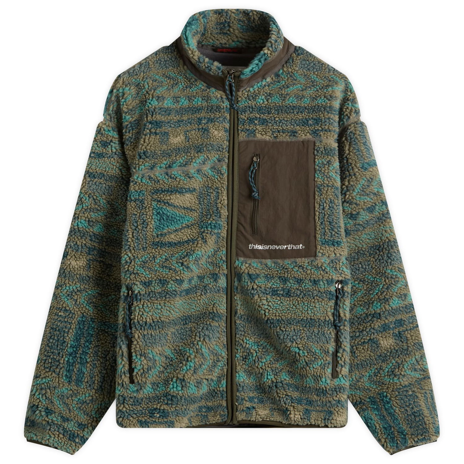 Jakna thisisneverthat SP Sherpa Fleece Jacket Zelena | TN253BOWHS01-OLV, 1