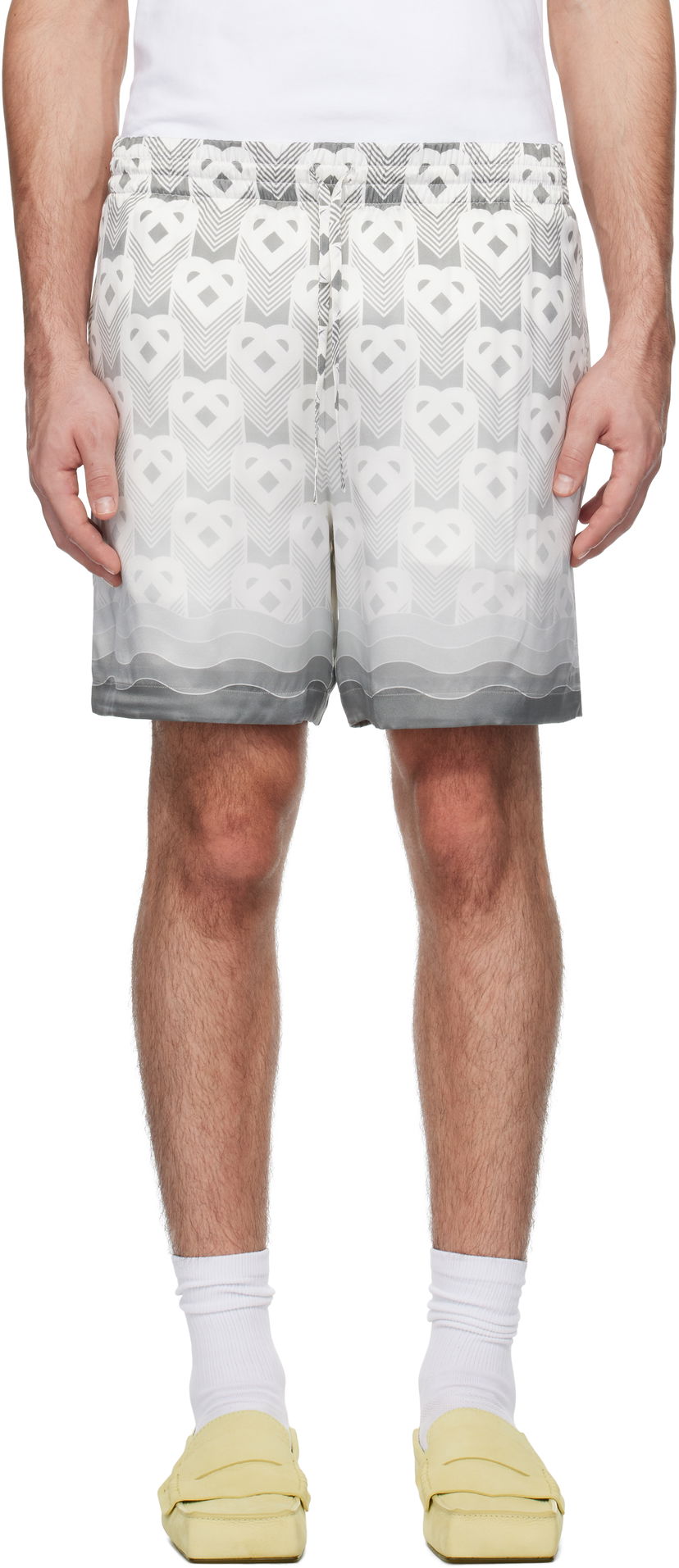 Kratke hlače Casablanca Drawstring Shorts Siva | MPS25-TR-012-01