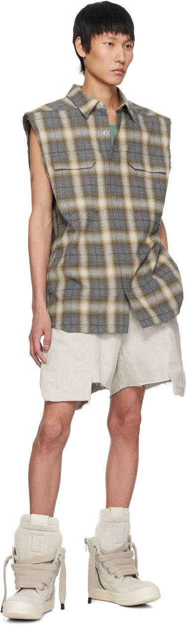 Kratke hlače Rick Owens Rick Owens Hollywood Stefan Cargo Shorts Bež | RU01E5382 DRD, 3