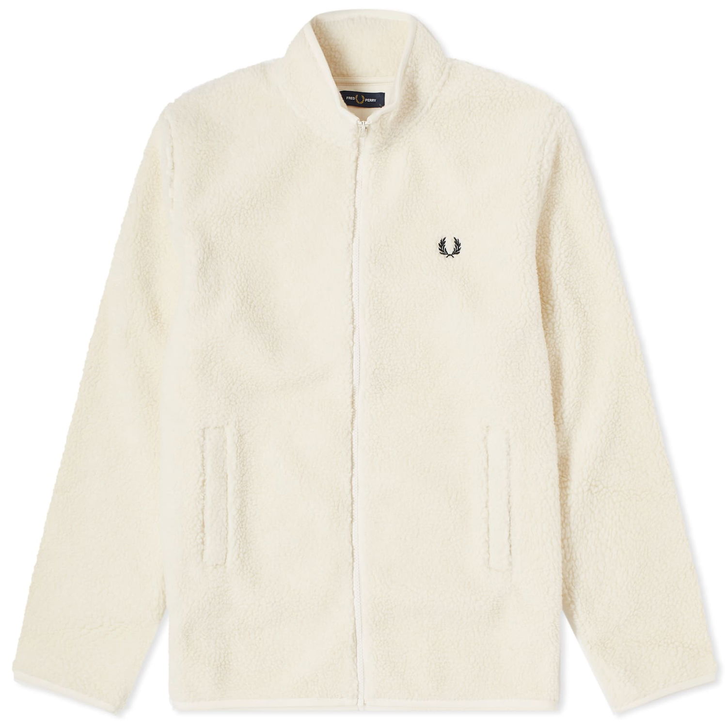 Pulover Fred Perry Zip Through Borg Fleece Bež | M6671-560, 0