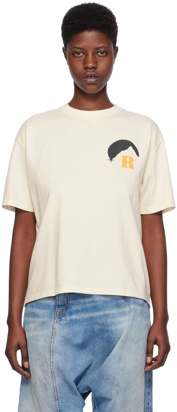 Majica Rhude Moonlight T-Shirt "Off-White" Bela | RHPS24TT02012611