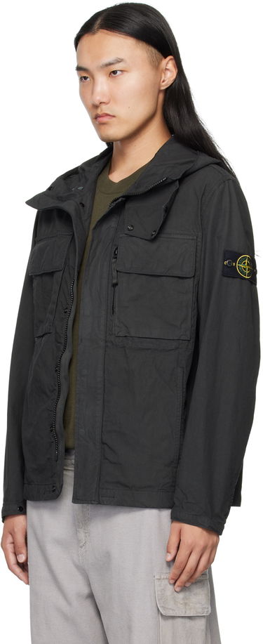 Jakna Stone Island Canvas Weave Cotton Jacket Črna | K2S15 Q100012 S0240, 3