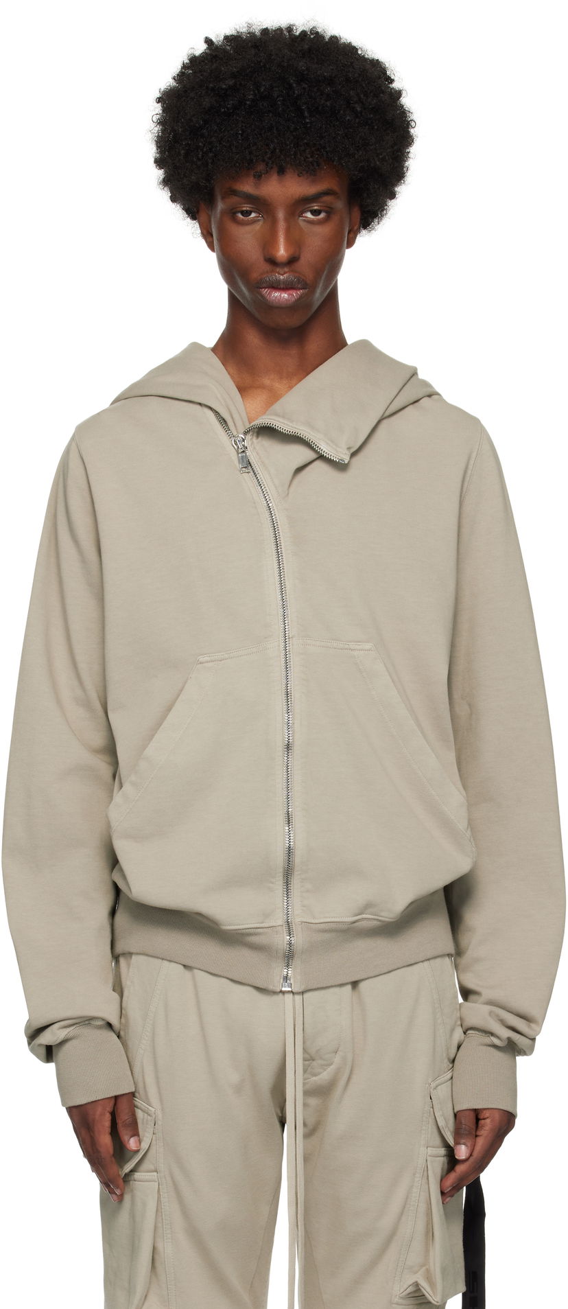 Pulover Rick Owens Porterville Mountain Hoodie Siva | DU02D2286 RIG