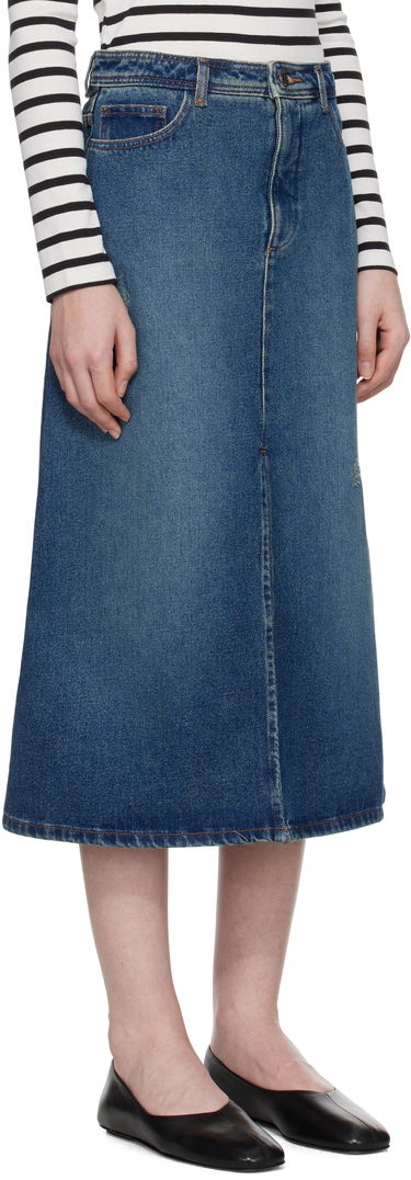 Krila A.P.C. Denim Midi Skirt Modra | COHFC-F06423, 1