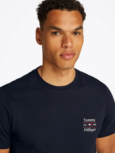 Majica Tommy Hilfiger Tommy Hilfiger Stack T-Shirt Mornarica | MW0MW38622DW5, 3