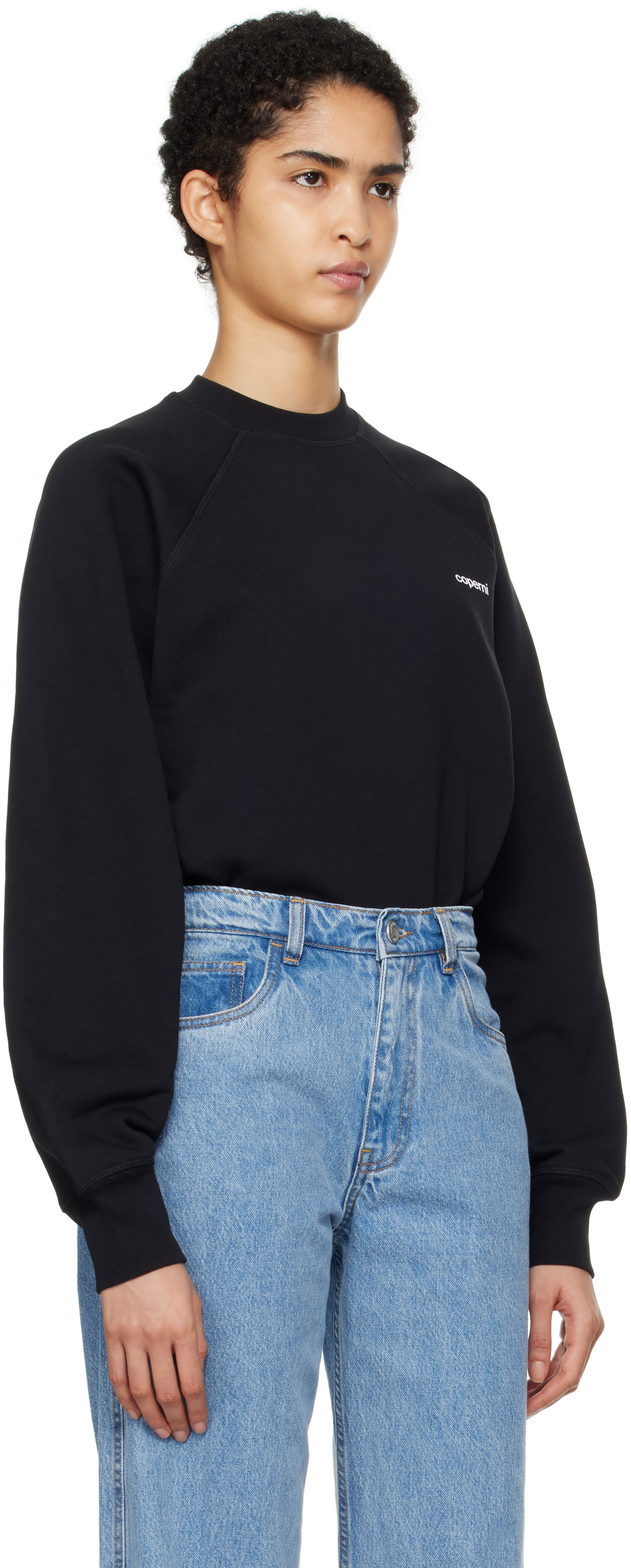 Pulover Coperni Crewneck Sweatshirt Bodysuit Črna | COPJS105F5010, 1