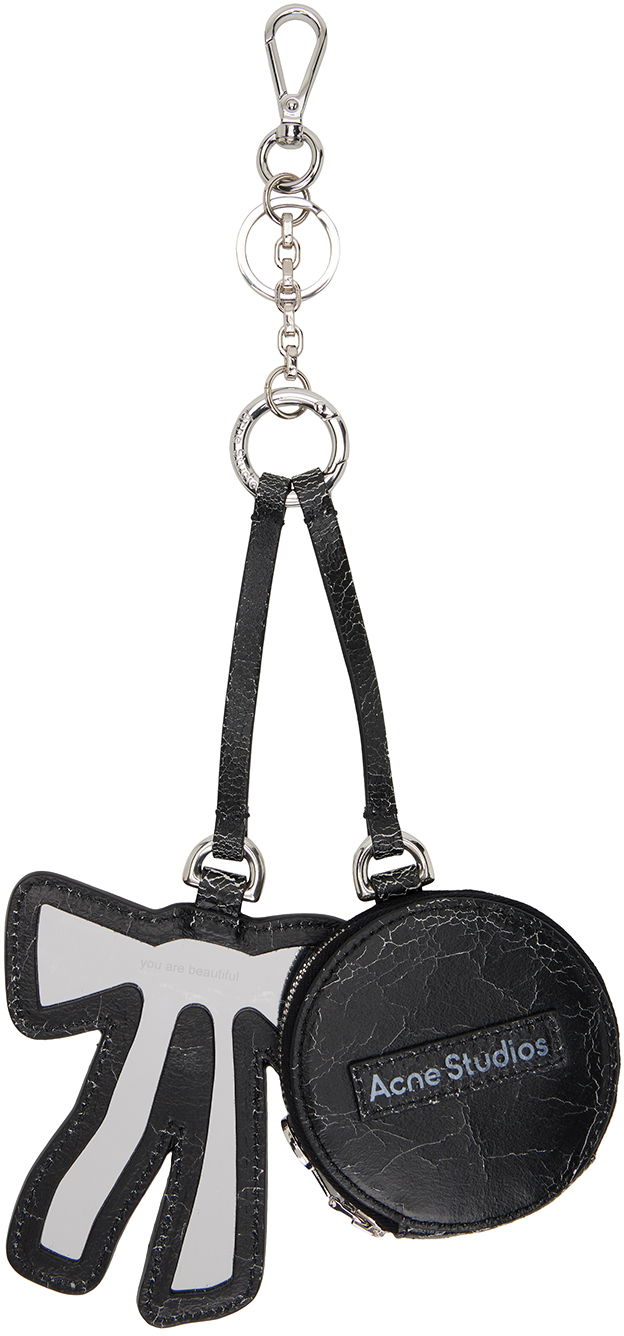 Denarnica Acne Studios Bow Mirror Coin Pouch Črna | CG0241-, 0