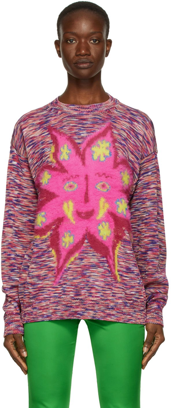 Pleteni pulover Stella McCartney Stella McCartney Sun Print Sweater Večbarvna | 604115S7233