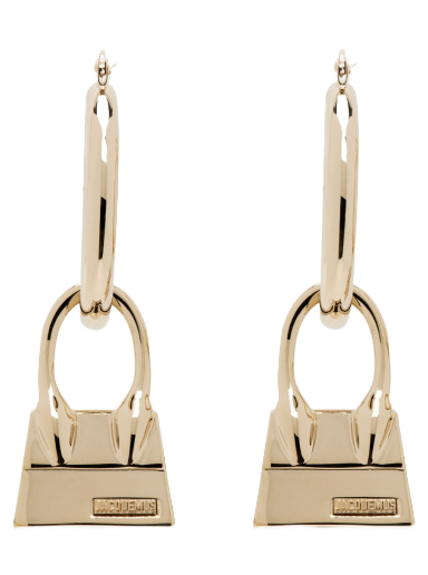 Uhani Jacquemus Le Papier 'Les Creoles Chiquito' Earrings Bež | 21H213JW001-5800