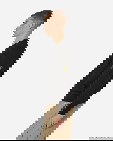 Pleteni pulover Stone Island Cotton Crewneck Sweater Črna | 8015540B2 A0029, 2