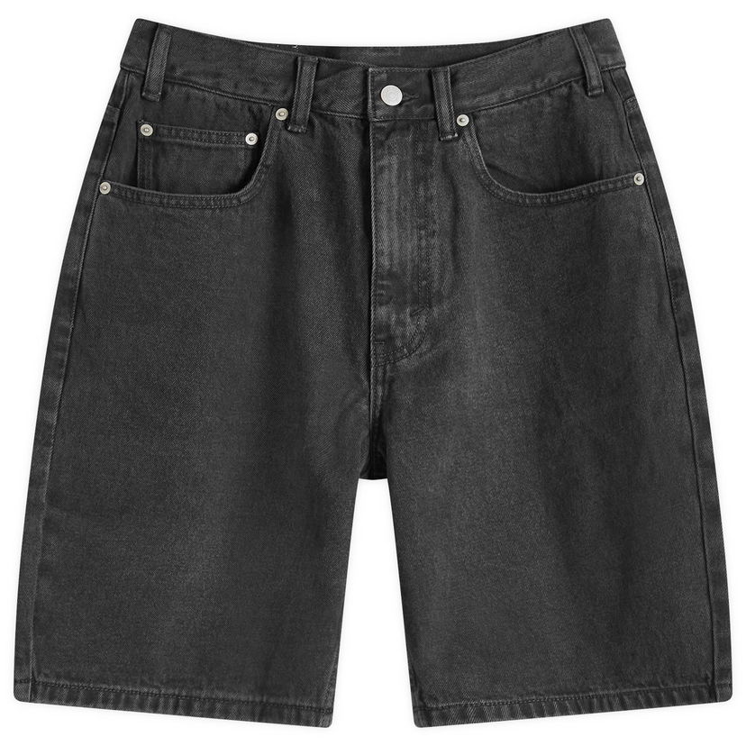 Kratke hlače thisisneverthat thisisneverthat Washed Denim Shorts, Size Large Črna | TN251DSO5S01-BLK