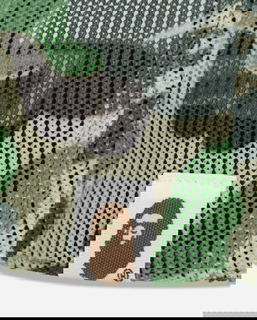 Kapa BAPE Camo NYC Logo Mesh Cap Bela | 1L30180012 GREEN, 7
