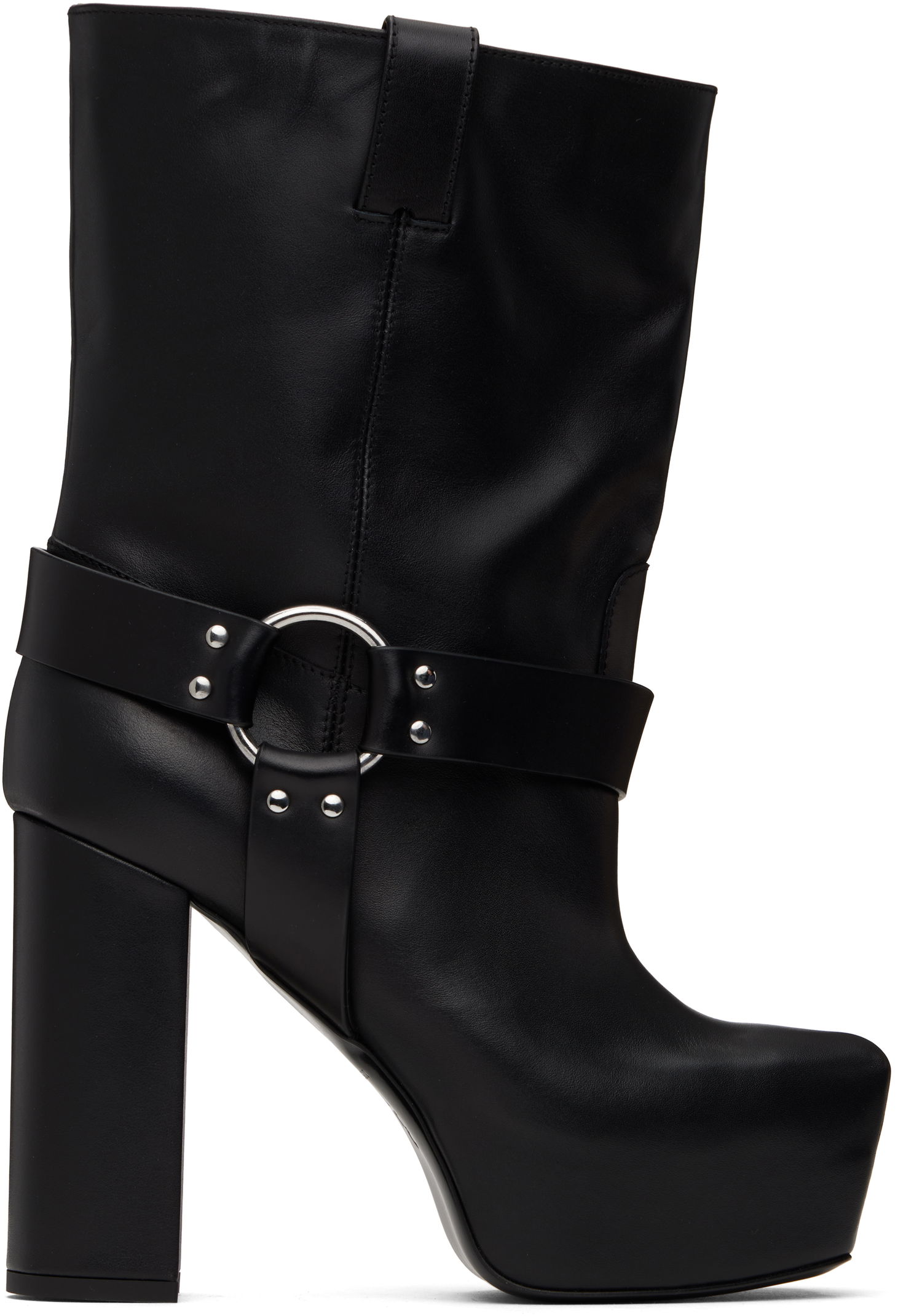 Oblačila R13 R13 Sid Heeled Harness Boots Črna | R13S115-S001A, 0