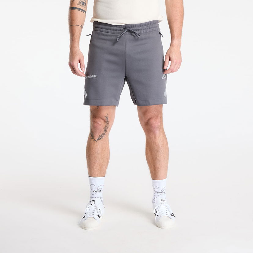 Kratke hlače adidas Performance Mercedes Silver Shorts Siva | JW3479