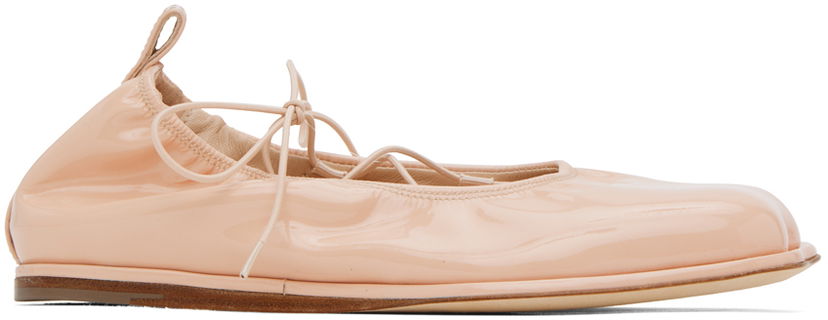 Oblačila Simone Rocha Simone Rocha Heart Toe Ballerina Flats Roza | RMP15 0782