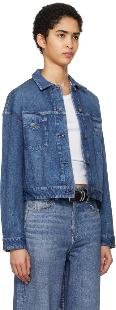 Jakna rag & bone Rag & Bone Miramar Fleece Trucker Jacket Modra | WCW24H40038203, 1