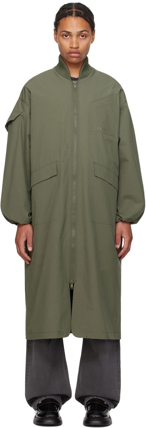 Jakna GANNI Oversized Shell Coat & Vest Set Zelena | F9717, 0