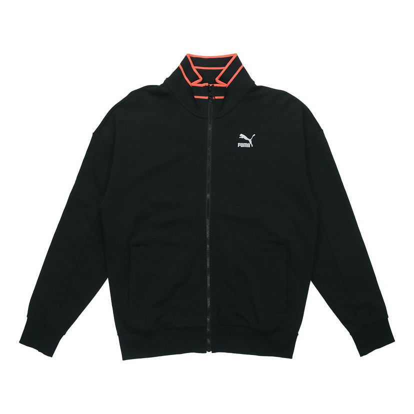 Bomber jakna Puma TFS Stand Collar Zip Jacket Črna | 597343-01