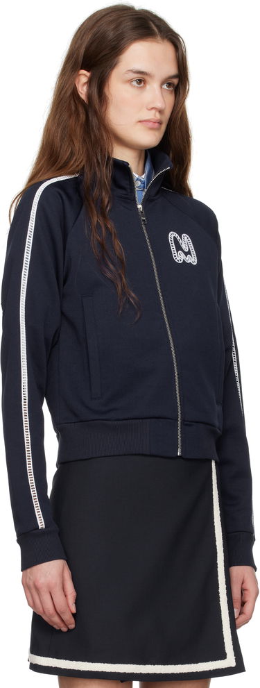 Pleteni pulover MSGM MSGM Logo Track Jacket Mornarica | 3841MDM136 257267, 1