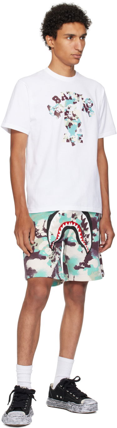Majica BAPE A Bathing Ape Map Camo College Milo Tee Bela | 002TEL301007M, 3