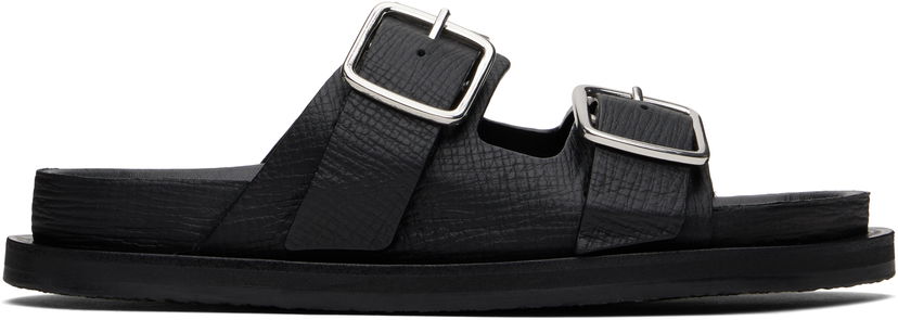 Oblačila Studio Nicholson Studio Nicholson Denver Leather Sandals Črna | DENVER SNW - 1652