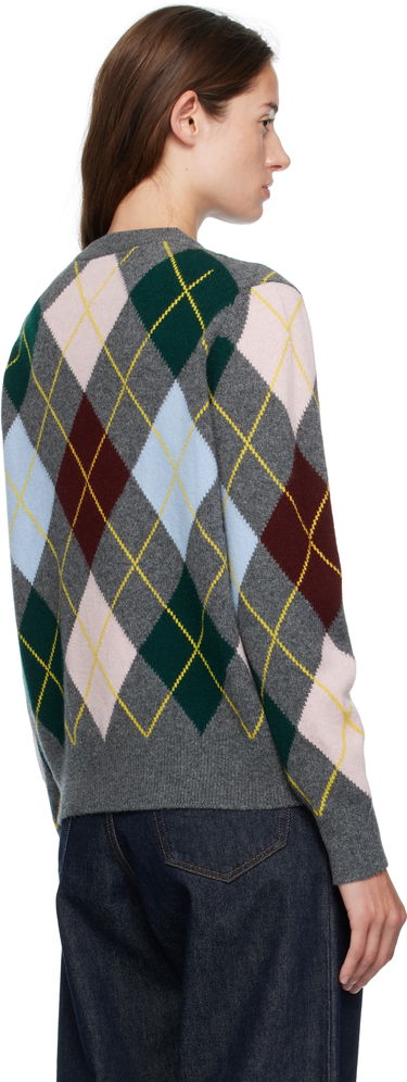 Pleteni pulover &Daughter &Daughter Ava Argyle Crewneck Sweater Siva | WL24205, 2