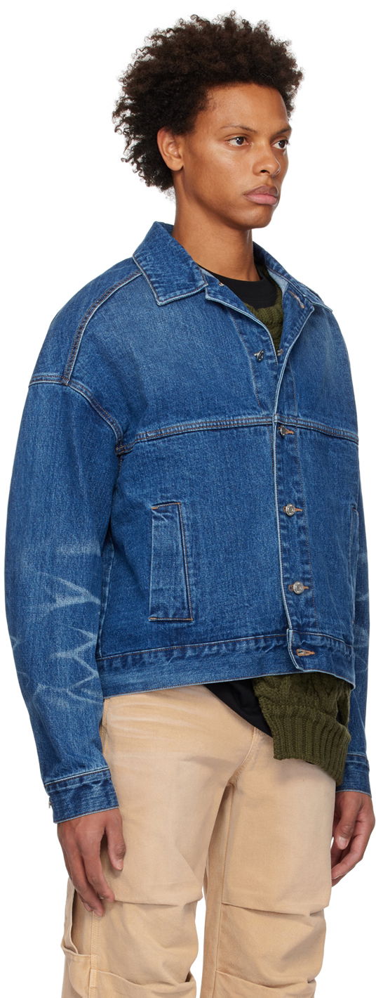 Jakna We11done We11done Printed Denim Jacket Modra | WD-DJ3-22-376-U-BL, 1