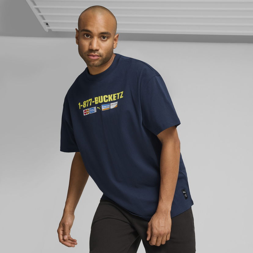 Majica Puma Step Up Your Game Basketball T-Shirt Mornarica | 627154_01