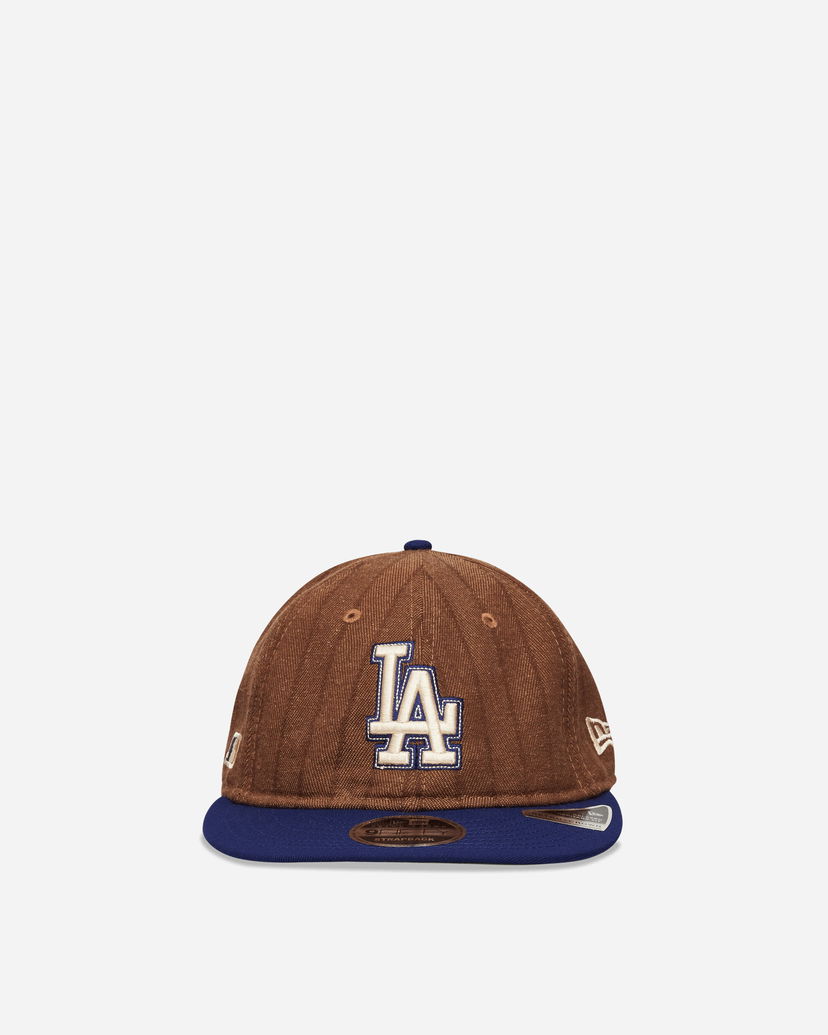 Kapa New Era LA Dodgers Three Looms x MLB Wool Pinstripe 9FIFTY Cap Rjava | IY70 201