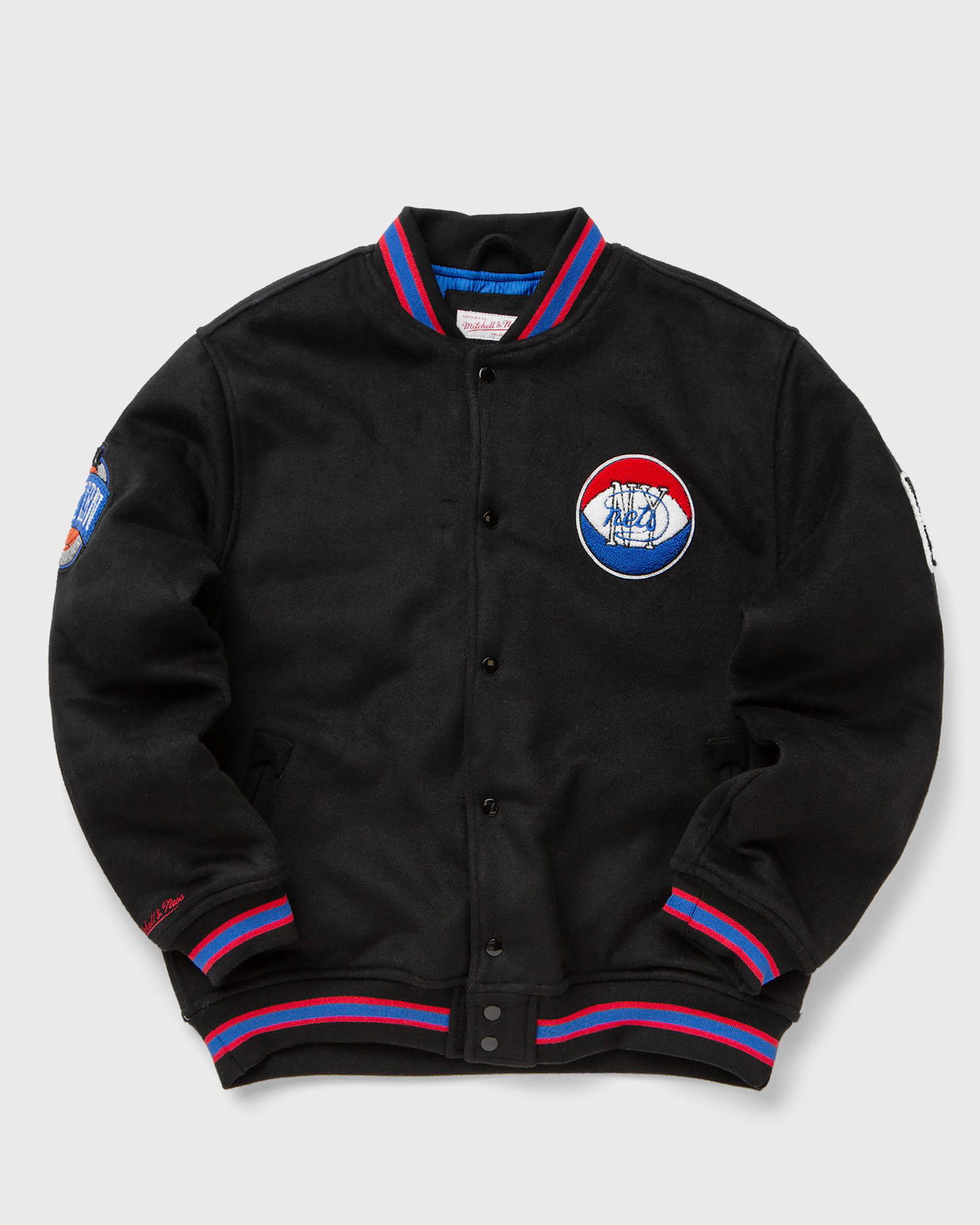 Bomber jakna Mitchell & Ness New York Nets Hardwood Classics Wool Varsity Jacket Črna | OJBF5376-NYEYYPPPBLCK, 0