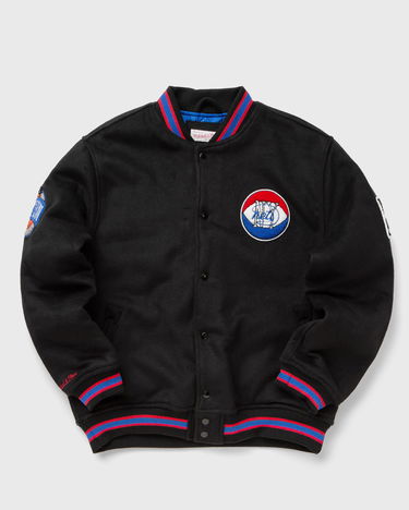 Bomber jakna Mitchell & Ness New York Nets Hardwood Classics Wool Varsity Jacket Črna | OJBF5376-NYEYYPPPBLCK, 0