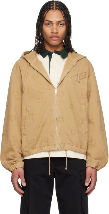 Pulover Givenchy Givenchy Monogram 72 Zipped Denim Jacket Bež | BM01AA5YC6250, 0