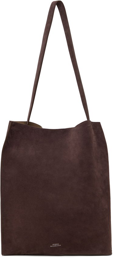 Tote bag Studio Nicholson Studio Nicholson Doublet Type 2 Suede Tote Bag Rjava | DOUBLET TYPE 2 SN - 755, 0
