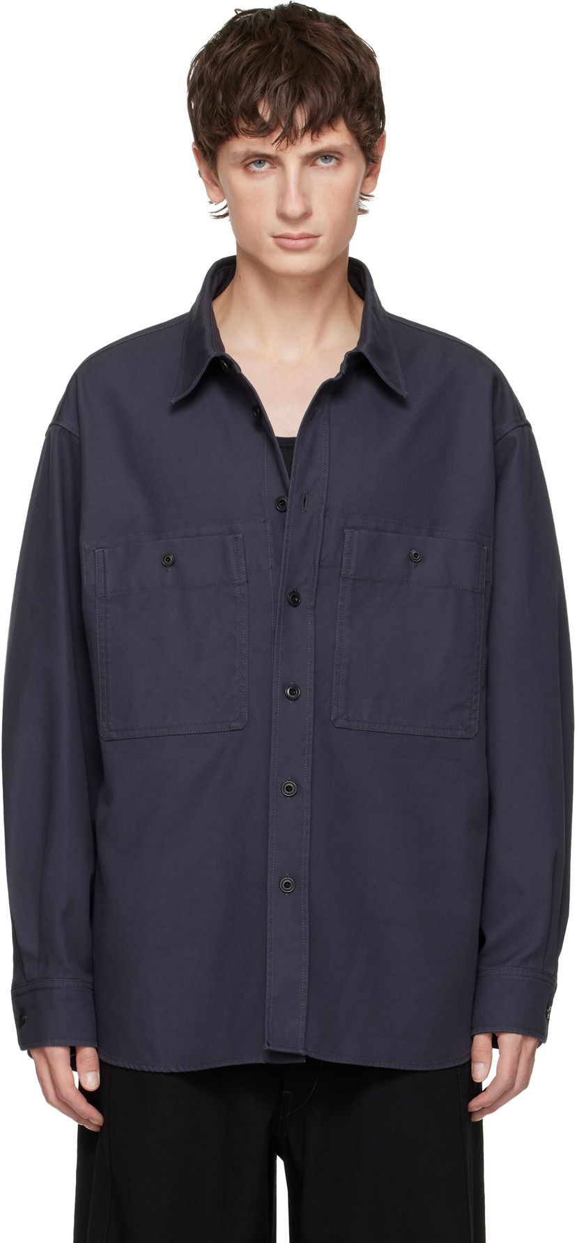 Srajce LEMAIRE Utility Shirt Mornarica | OV1025 LF1452