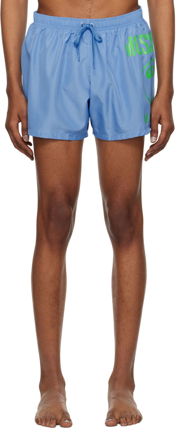 Kopalke Moschino Moschino Double Question Mark Swim Shorts Modra | 4287 9301