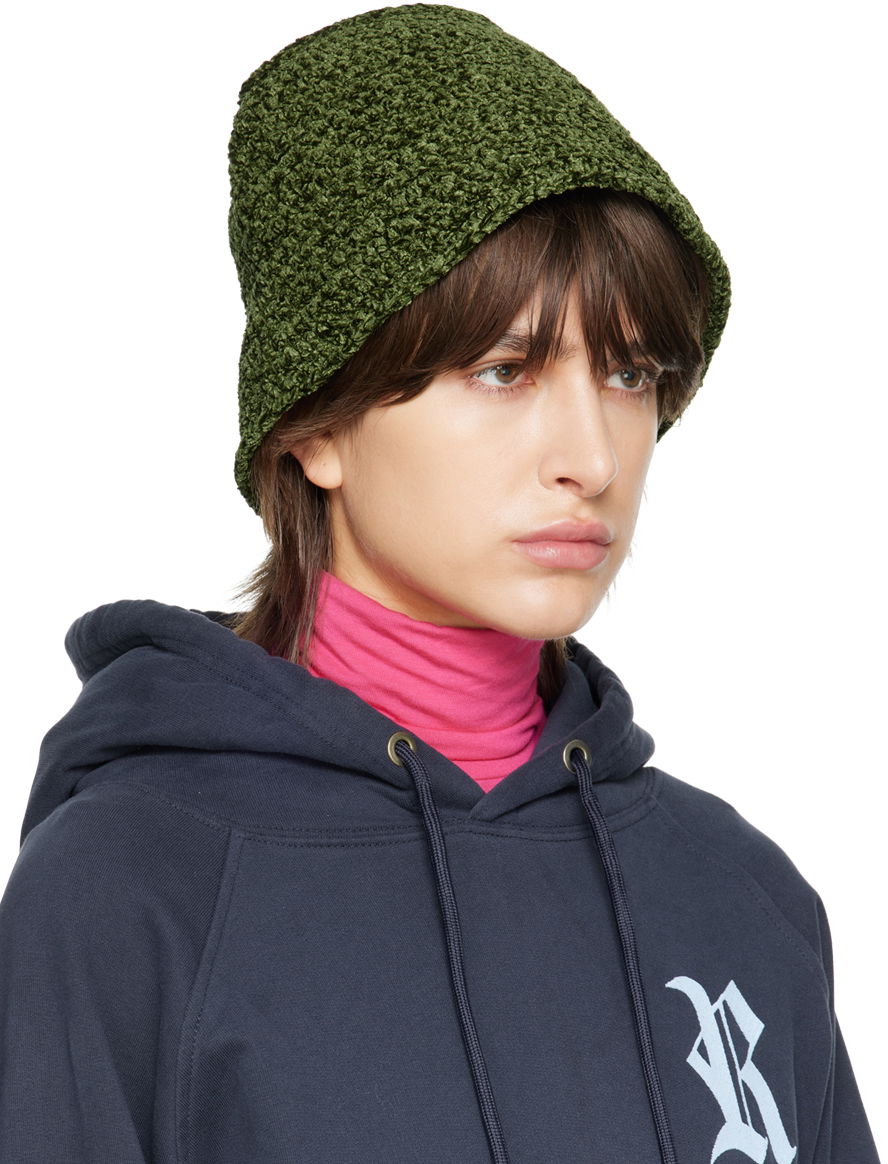 Pulover BY FAR Fuzzy Bucket Hat Zelena | 23CRROBMLGCHEN, 1