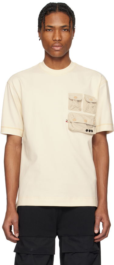 Majica Moncler Moncler Grenoble Cotton T-Shirt with Pockets Bež | K10978C0000389AW1, 0