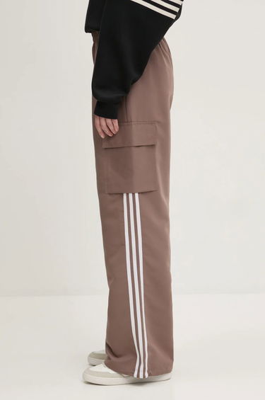 Trenirka adidas Originals adidas Originals Adicolor 3-Stripe Cargo Pants High Waist Rjava | JC8138, 1