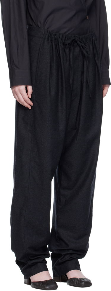 Hlače LEMAIRE Drawstring Trousers Črna | PA1222 LF1158, 1